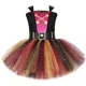 thumbnail image 3 of Vestido de tutú pirata para niñas, disfraz de color negro, burdeos y dorado, para fiesta de cumpleaños de niñas, vestido de gala con purpurina para Halloween, disfraz de pirata para niñas, 3 of 5