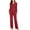Burgundy, variant on Eternatastic Womens Pajamas Set Long Sleeve Sleepwear Button Down Nightwear Soft Modal Pj Lounge Sets
