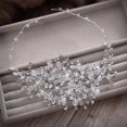 thumbnail image 4 of Diadema con diamantes de cristal para novia, accesorios para el cabello para bodas, tocado con joyas de diamantes de imitación, diadema, tiara, cadena tipo corona, 4 of 4