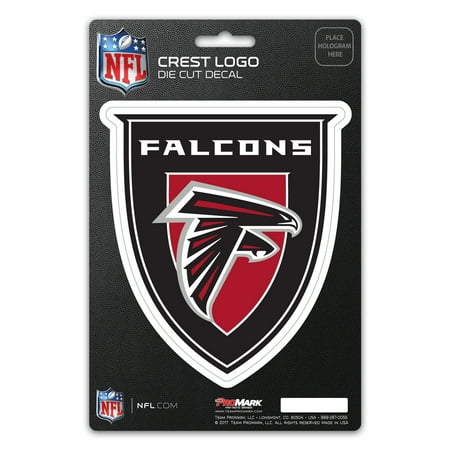 Falcon Logo Charm - Atlanta Falcons Crest Logo Shield Decal - No Size