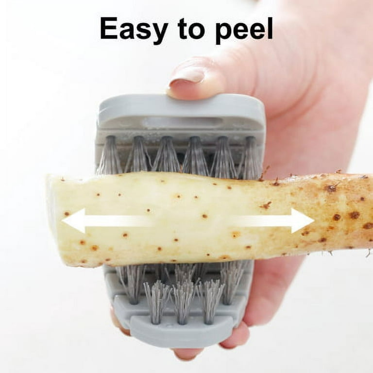 Vegetable BrushSoft Bristles PP Labor-savingFlexible Bendable Cleaning Tools for Mushroom/Potato/Corn/EggWhite, Size: 11.8