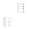 thumbnail image 1 of Vogacara Juego de cintas para levantar la cara Adhesivo de levantamiento delgado en forma de V transparente a prueba de agua Type2 NO2, 1 of 6