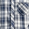 thumbnail image 4 of Cmfcve Big & Tall Classic Plaid Button Down Shirts for Men Casual Short Sleeve Work T Shirts, 4 of 5