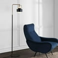 thumbnail image 2 of Safavieh Brendon Modern Angled 59.5 in. H Floor Lamp, Black/Brass Gold, 2 of 6