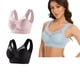 thumbnail image 2 of Conjunto de 2 sujetadores sin tirantes de encaje para mujer - Dobladillo lateral fino, ajustable, nailon/spandex, todas las estaciones, 2 of 3