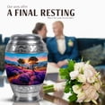 thumbnail image 4 of JAGASY Lavender Grass Dad Urn for Ashes - Set of 4 Small Funeral Urns for Human Ashes 3 Inch Keepsake - Adult 10 Inch Sunrise Urn for Adult Mother Remains - Mini Combo Urns for Families, 4 of 7