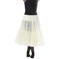thumbnail image 1 of Malco Modes Cosette - Enagua de gasa de lujo para adultos, ribete de encaje, cintura y longitud ajustables, ideal para levantamiento moderado para Rockabilly 50s, uso diario (grande, blanco) Malco Modes 8080-WH-LAR, 1 of 2