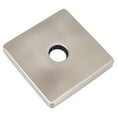 thumbnail image 1 of 4 Inch Shower Arm Flange, Stainless Steel Square Plumbing Cover Plates, Shower Head Arm Escutcheon Plate for Fixed Shower Head Arm Tub Faucet, Showerhead Cover Plate, 1 of 7