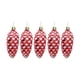 thumbnail image 4 of 5 piezas de adornos de piñas de Navidad colgantes brillantes para árbol de Navidad rojo, 4 of 9
