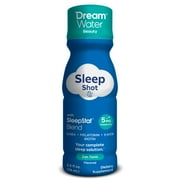 Dream Water Beauty Sleep Aid Drink Supplement; Melatonin 5mg, GABA, 5-HTP, plus Biotin for healthy skin, hair and nails; 2.5 oz liquid sleep shots, Zen Tonic 24-Count