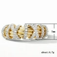 thumbnail image 4 of 7MM Cross AAA Cz Band Women 18K Yellow Gold Plated Womens Wedding Ring Size 6-10, 4 of 4