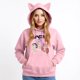 thumbnail image 3 of pop Huntrix Print Cat Ears Hoodie with De-mon Sweatshirt HUNTRX Movie Fashion Streetwear Long Sleeve Print Soft Sweatshirt M, 3 of 4