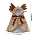 thumbnail image 3 of kladzum Christmas Pet Dog Costume Elks Cape Dog Cats Clothes Cats Transformation Hat Accessories Dog Christmas Outfit, 3 of 6