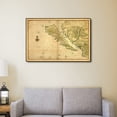 thumbnail image 4 of 24" x 36" California as an Island c1650 Vintage Map Wall Art, 4 of 4