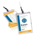 thumbnail image 5 of Avery Pin-Style Badge Holder with Laser/Inkjet Insert, Top Load, 4 x 3, White, 100/Box, Each, 5 of 6