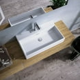 thumbnail image 3 of Quattro 50.01 Wall Mount/Vessel Bathroom Sink in Ceramic White with One Faucet Hole, 3 of 5