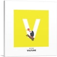 thumbnail image 1 of ARTCANVAS Kids Animal Alphabet Letter V Canvas Art Print - Size: 26" x 26" (1.50" Deep), 1 of 9