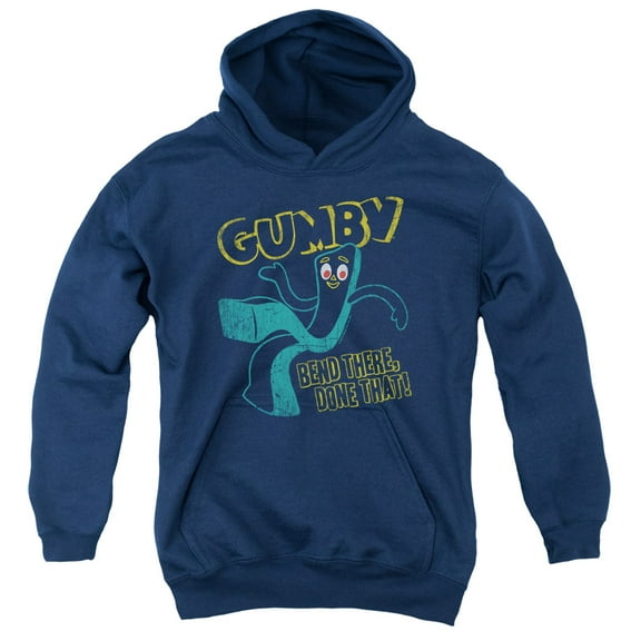 Gumby - Bend There - Youth Hooded Sweatshirt - Large