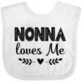 thumbnail image 3 of Inktastic Nonna Baby Clothes Grandchild Girls Baby Bib, 3 of 4