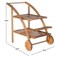 thumbnail image 5 of Safavieh Lodi Indoor/Outdoor Contemporary Wood Tea Cart, 5 of 6