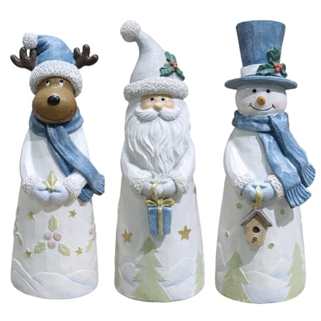 Santa Claus Snowman Deer Resin Carved Table Decoration Christmas Holiday Gift Festive Home and Office Decor for Seasonal Displays B Santa Claus Snowman Deer Resin Carved Table Decoration Christmas Holiday Gift Festive Home and Office Decor for Seasonal Displays B