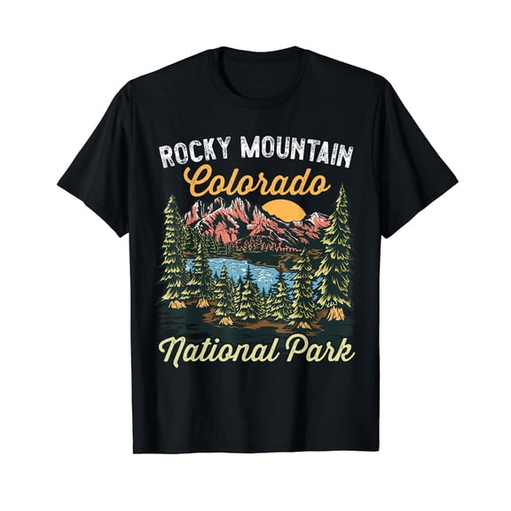 Rocky Mountain Colorado National Park Nature Hiking Camping T-Shirt