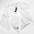 thumbnail image 4 of Quilting Craft Ruler Plastic Sewing Patchwork Ruler Scaled DIY Embroidery Measuring Tool, Trapezoid, 4 of 7