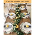thumbnail image 4 of 13 Inch Round Placemats Set of 4, Beige Christmas Non Slip Heat Insulation PP Table Mats, Gnomes Xmas Tree Poinsettia Eucalyptus Washable Place Mats for Kitchen Dining Party Table Decor, 4 of 7
