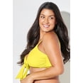 thumbnail image 3 of Swimsuits for All Women's Mentor Tie Front Bikini Top, 3 of 4
