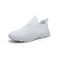 thumbnail image 3 of Harsuny Walking Shoes for Men Wide Width Women Sneakers Lace Up Casual Shoes  Running Sport Shoess White 7.5, 3 of 9