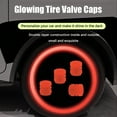 thumbnail image 3 of 20 Pcs Glow-in-The-Dark Car Tire Valve Cap Set, 5 Colors Light Up Valve Stem Caps Universal for Cars Trucks SUVs Motorcycles and Bikes, 3 of 10