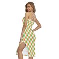 thumbnail image 2 of Irish Plaid Saint Patrick'S Day Printed Cross Back Cami Dress, Irish St. Patrick'S Day Fashion Summer Maxi Sexy Casual Dress For Women, 2 of 4