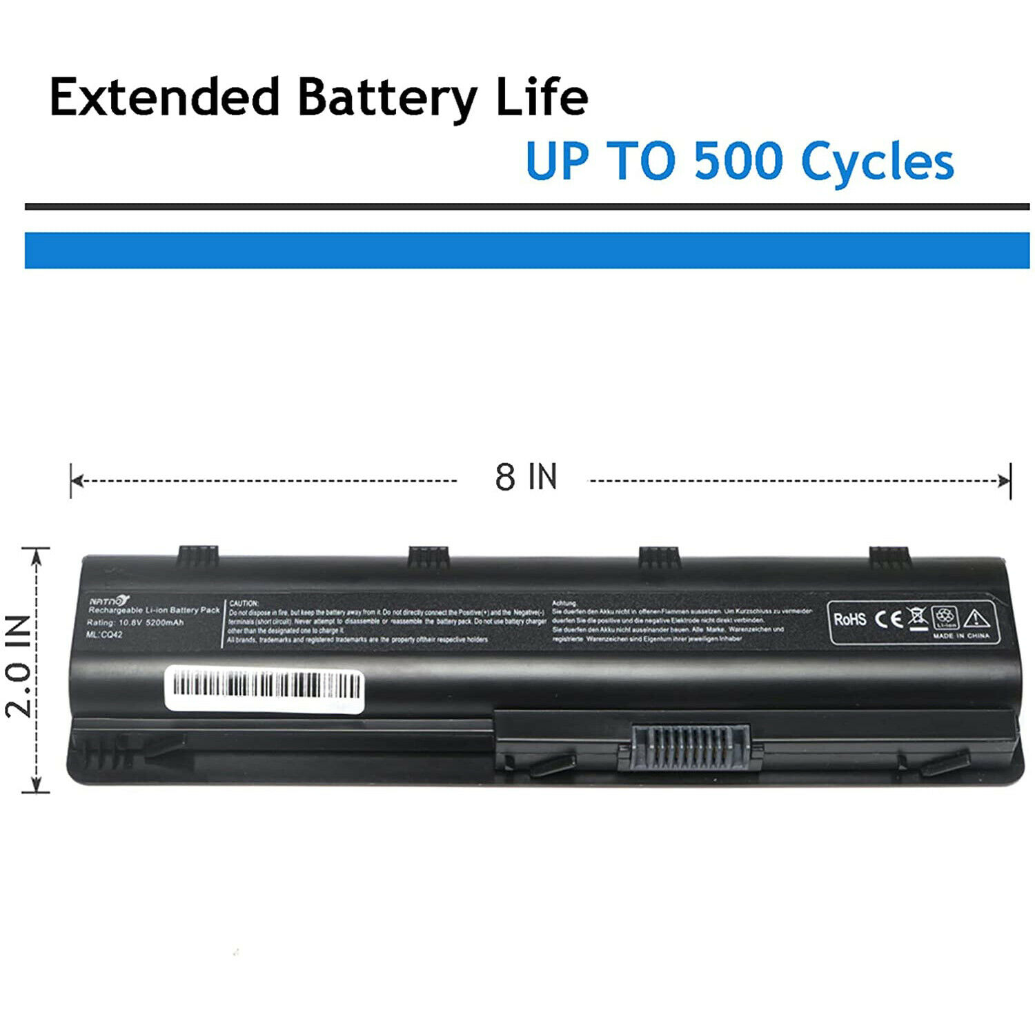 ASUNCELL Batteria Per Laptop HP Pavilion G4 G6 G7 - 7800mAh 9 Celle - MU06 MU09 593553-001 - 11.1V Li-ion