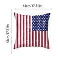 thumbnail image 3 of Patriotic 4th Of July Pillow Covers USA Flag Bald Raptor Polyester Cushion Cases For Sofa Home Decor, 3 of 6