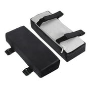 Office Chair Arm Pads, 2pcs Office Chair Arm Cover Office Chair Pads Long 2in Thick Armrest Cushion, Black