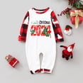 thumbnail image 2 of Penkiiy Family Christmas Pajamas Matching Sets Lounge Home Pjs Long Sleeve Shirts and Plaid Pants Xmas Holiday Pajama Outfits 18 Months Red, 2 of 6