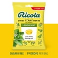 Ricola Sugar Free Lemon Mint Throat Drop 19 Count