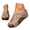 Khaki, variant on Wedge Sandals for Women Leopard Cork Casual Dressy Summer Shoes Criss Cross Straps Platform Slip on Walking Slides Size 6-10 Brown
