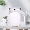 thumbnail image 2 of Rechargeable Automatic Stirring Coffee Mug, Built In Mixing Mechanism, Rust Resistant Stainless Interior, Travel Home Self Stirring Beverage Cup, 2 of 9