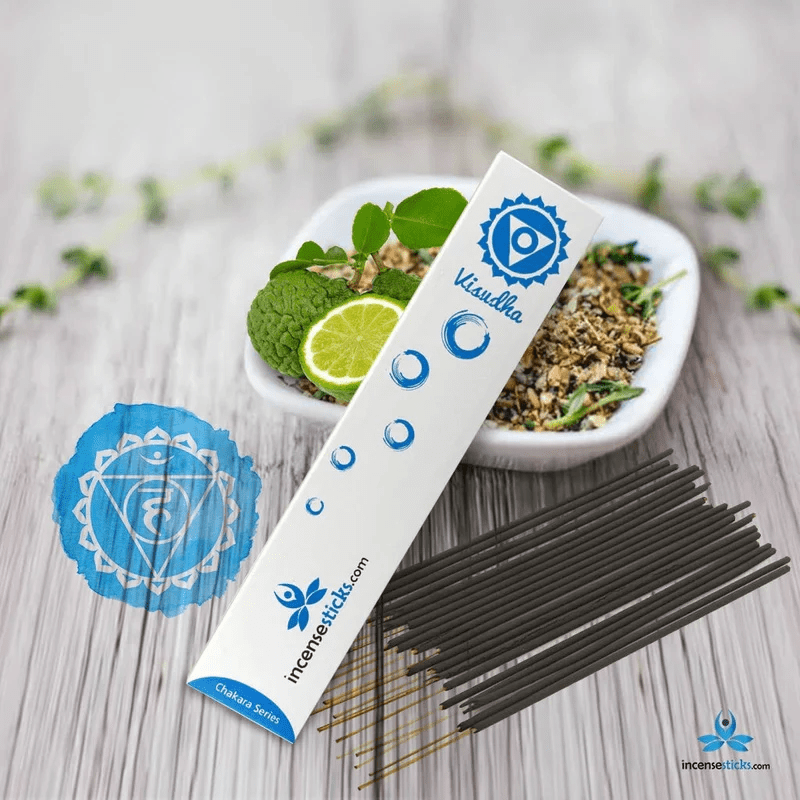 Vishuddha Incense 8" 12 Sticks - 10 Packs - 12 Incense Sticks per Pack | Bergamot-based Concoction