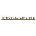 thumbnail image 1 of Steven + Michele Sign Unfinished Wooden Cutout Home Decor DIY, 1 of 3
