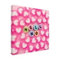 thumbnail image 4 of Canvas Wall Art - Julia Ramiro 'Hell No' Wall Art for Living Room, Bedroom, or Office Décor by Trademark Fine Art - 24 x 24 Inches, 4 of 4