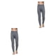 thumbnail image 1 of Guardurnaity Ropa interior térmica para hombre, pantalones de Color sólido, suaves, cómodos, Otoño Invierno, mallas largas, parte inferior para Gris oscuro METRO 2piezas, 1 of 6