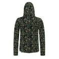 thumbnail image 6 of YUGYXL Women's Camo Sun Protection Hoodie With Mask UPF 50 Lightweight Summer Fishing Shirts Beach Rash Guard Plus Size H Multicolor XXXXL, 6 of 7