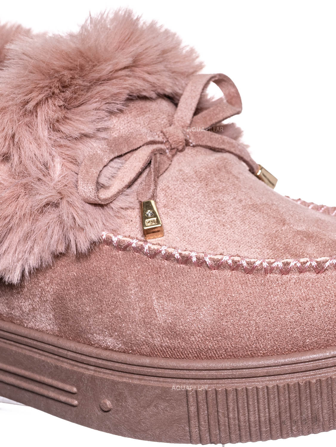 faux fur moccasins