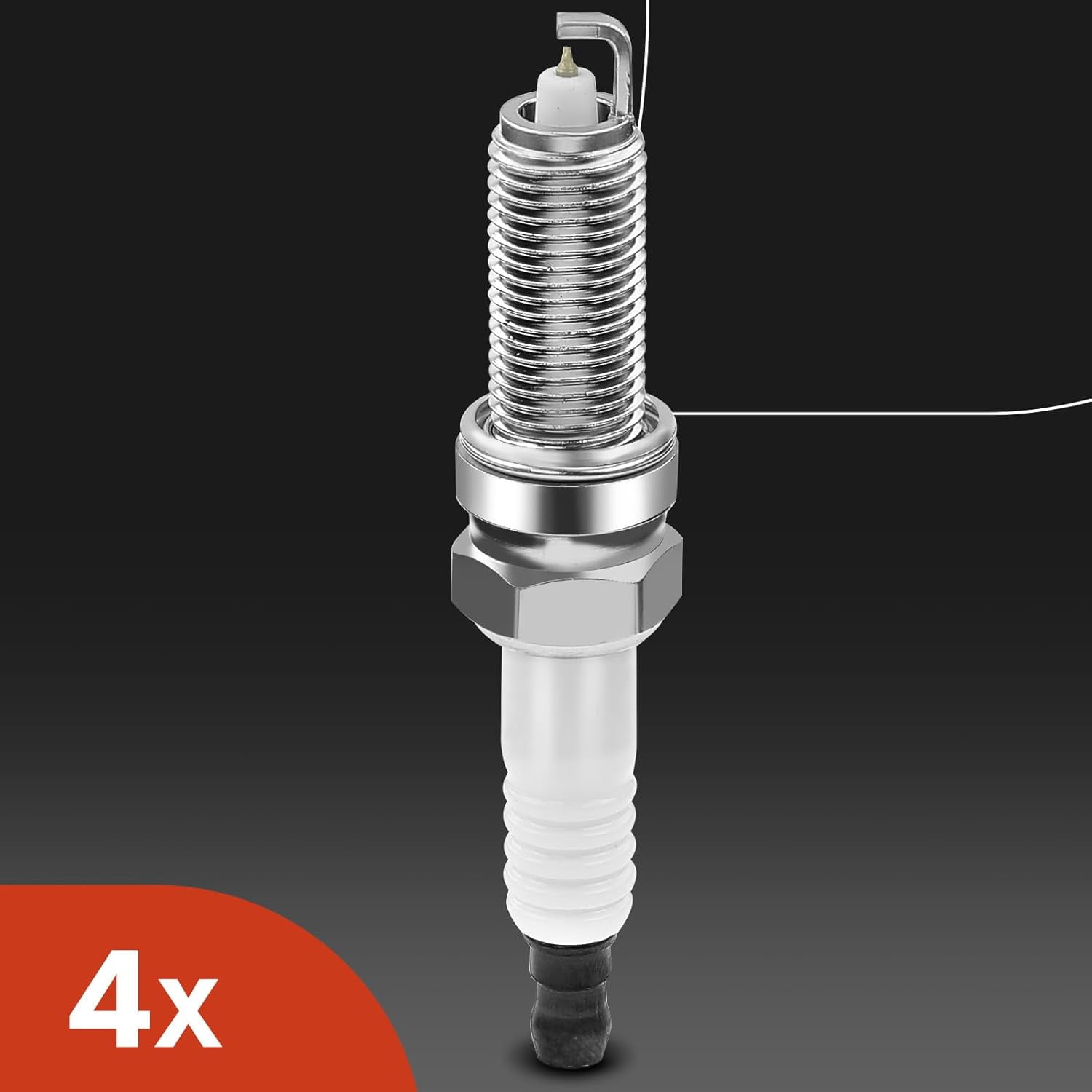 A-Premium Set of 4 Ignition Coil Pack and Iridium Spark Plugs Compatible with Hyundai Veloster 2012-2017, Accent & Kia Rio Soul 2012-2019, 1.6L Naturally Aspirated