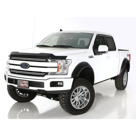 Bushwacker by RealTruck DRT Extended Front & Rear Fender Flares | 4-Piece Set, Black, Smooth Finish | 20958-02 | Compatible with 2018-2020 Ford F-150