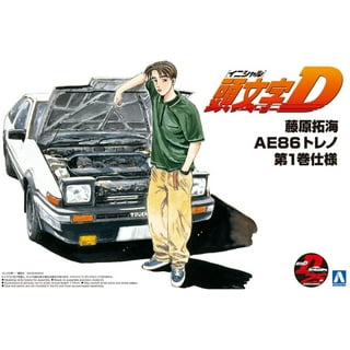 Initial D - Takumi Standing AE86 Manga Anime Style | Art Board Print
