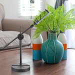 LOLIPPYY Phone Stand Overhead Phone Stand Square Base Black 1Pack
