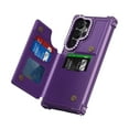 thumbnail image 2 of for Samsung Galaxy S24 Ultra Wallet Case with Credit Card Holder,RFID Blocking,PU Premium Bling Diamond Leather Double Magnetic Clasp Kickstand Heavy Duty Cover for Samsung Galaxy S24 Ultra, Purple, 2 of 8